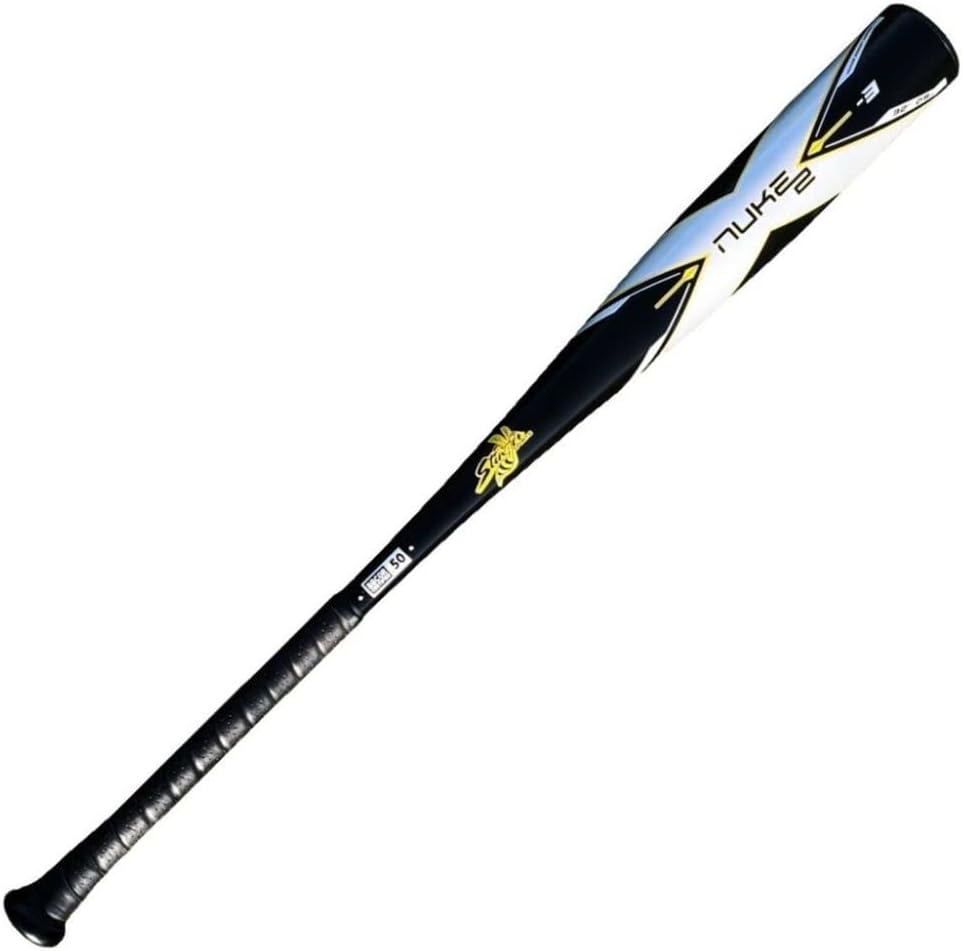 Stinger Nuke 2 BBCOR Baseball Bat - 3 Drop - 2 5/8" Barrel - Available in 31” to 34” - Drop 3 Baseball Bat for Middle School, High School, or College