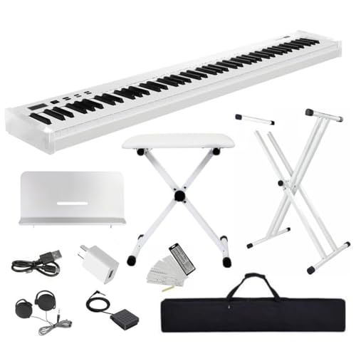 Amazon | 電子ピアノ 【3セット 88鍵盤 】 スタンド付き 椅子