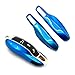 Price comparison product image carmonmon Smart Protectors Keyless Remote Key Cases Shell Car Key Case Platic Cover Case Cover Side Blades for Porsche Cayenne Panamera(Navy Blue)