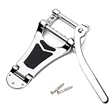 WINOMO Archtop Hollow Semi-Hollow Jazz Guitar Chrome Vibrato Tremolo Bridge