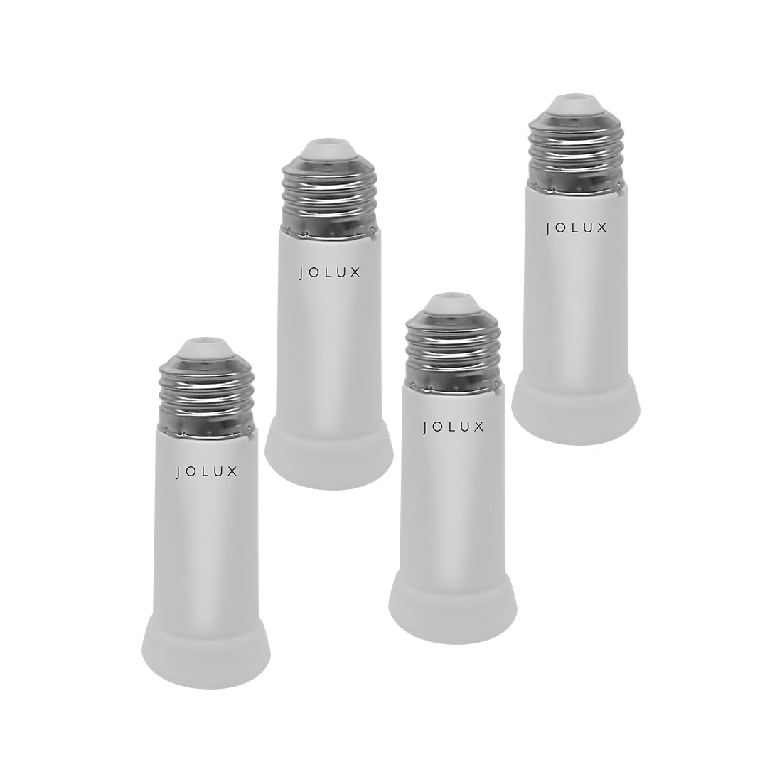 JOLUX Light Socket Extender, E26 to E26 Lamp Bulb Socket Extension, Standard Medium Screw Base Lamp Holder Adapter,4-Pack