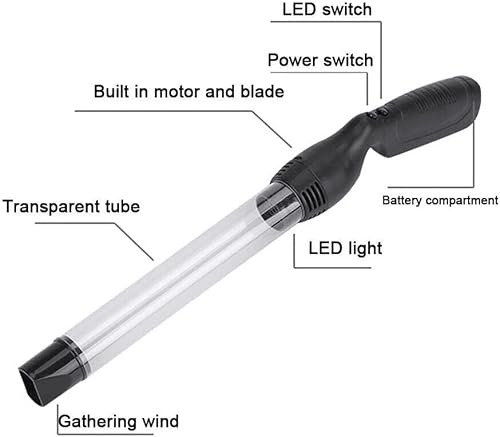 Vacuum Bug Catcher,Spider And Insect Traps Catcher With Led Light,Vacuum Pest Control Handheld Bug Sucker For Adults And Kids,Bug Vacuum For Stink Bug,Cockroach,Ant,Beetle Pest Suction Trap #TOP6