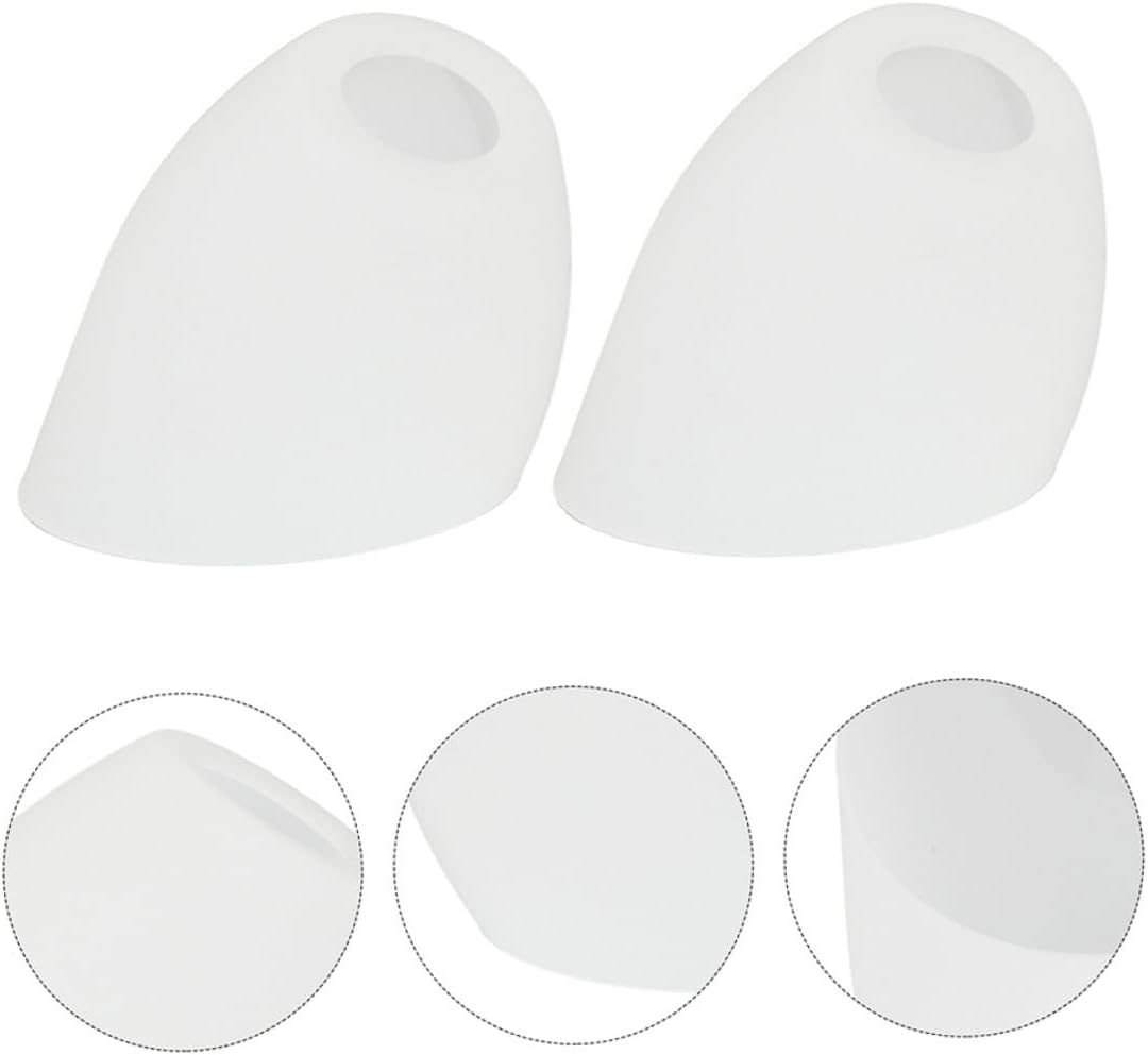 ORFOFE White Lamp Shades LED Light Cover White Lamp Shade Floor lamp Light Covers Horseshoe lampshade Horseshoe lamp Shade Replacement Replacement: 2Pcs Plastic Lamp Shade Cover Pendant Lamp Cover