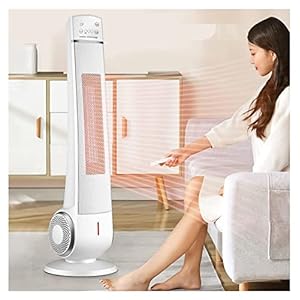 ilbcavne 2200 Watt ventilatorkachel, energiebesparend, keramische ventilatorkachel, geruisloos, verticaal, energiebesparend, elektrische verwarming, draagbare ventilatorkachel, instelbare thermostaat, vloer, tafelverwarming, bureauverwarming
