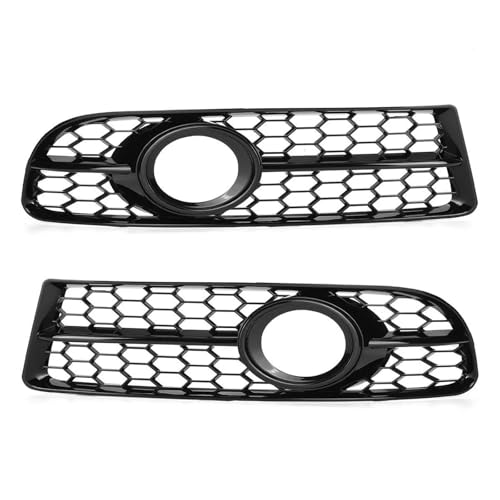 Calandre phare antibrouillard pour A4 B7 S4 2005-2008 en nid d'abeille noire