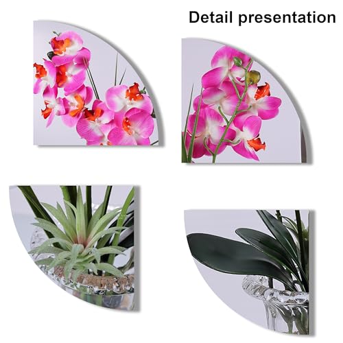 Bonsaï artificiel orchidée phalaenopsis violette pour centre de table de maison