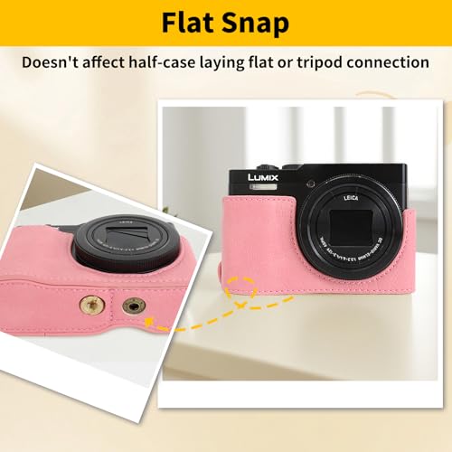 Funda de cámara Rieibi ZS99 en cuero PU para Panasonic Lumix DC-ZS99 miniatura 6