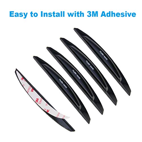 Hypersonic Car Bumper Protector Black Car Door Edge Guards Trim Universal Auto Door Scratch Protection Sticker Fit For Most Car 4 Pack (4) #TOP4