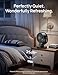 DREO Fan for Bedroom, 13-Inch Oscillating Table Air Circulator Fan for Whole Room, 120° Tilt Adjustment, 25dB Ultra-Quiet, 75ft Powerful Airflow, 4 Speeds Desk Fans with Remote for Home, Office