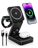 Ya en manzanajugosa.com: 3 en 1 Cargador Inalámbrico Plegable para iPhone 17-11, Cargador MagSafe 3 en 1 Magnético, Estación de Carga Rápida para Apple Watch y AirPods, Soporte Compacto y Portátil de Nimble