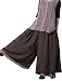 Mordenmiss Womens Casual Loose Fit Layers Wide Leg Pants ,Coffee,One Size