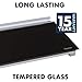 Quartet Glass Dry Erase White Board, Desktop Computer Pad for Notetaking, 18