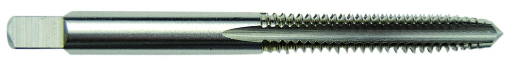 Morse Cutting Tools 38009 Metric Straight Flute Hand Taps, High-Speed Steel, Bright Finish, Plug Style, D5 Pitch Diameter Limit, 4 Flutes, M8 x 1.25 Size