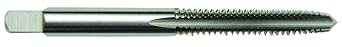 33720 Straight Flute Hand Taps, High-Speed Steel, Bright Finish, Plug Type, H2 Pitch Diameter, 3 Flutes, 4-36 Size