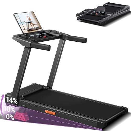 14% Incline Treadmill with Handles, 3-in-1 Foldable, 3.0HP