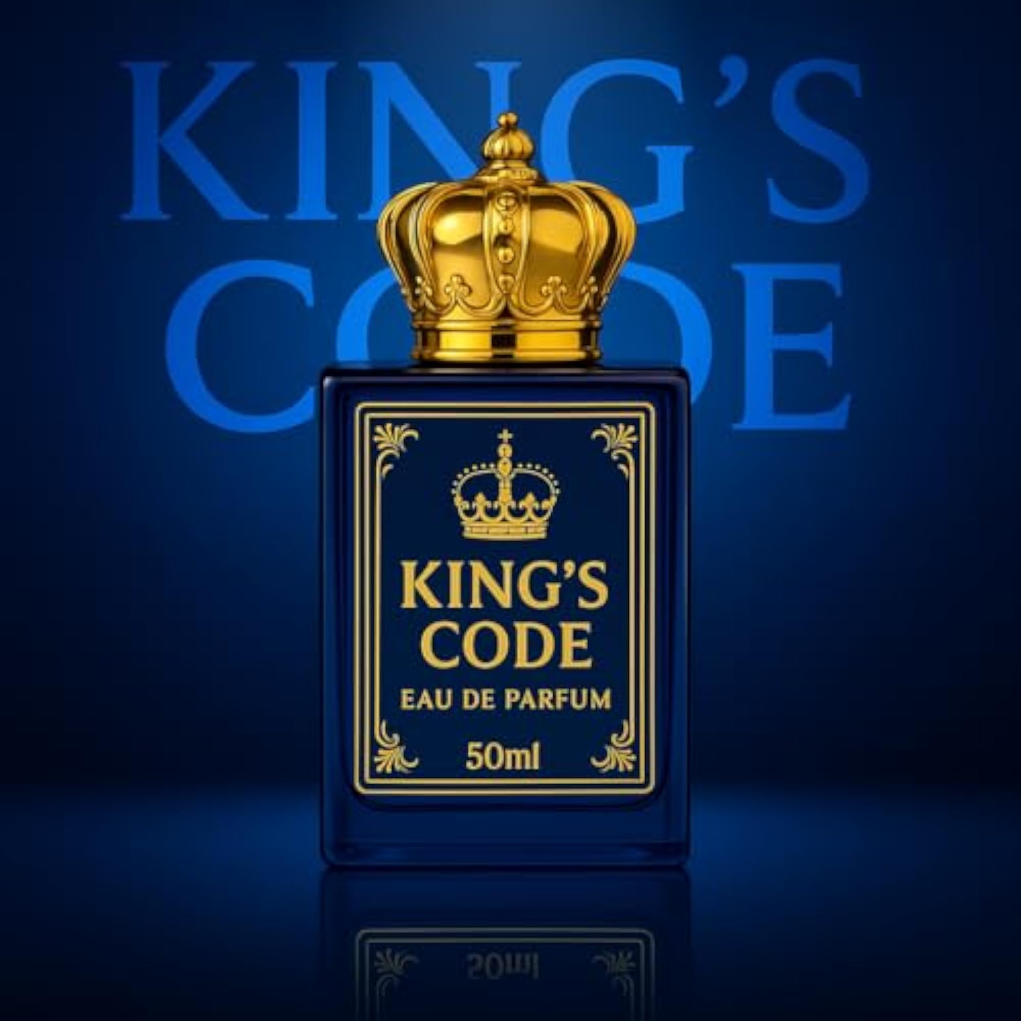 King's Code Eau de Parfum, Luxury Fragrance with Crown Cap