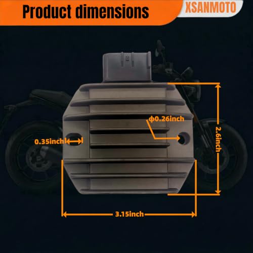 XSANMOTO Voltage Regulator Rectifier 6Pin 12V for Yamaha OEM5GT-81960-00-00 by XSANMOTO - Used condition - Image 6