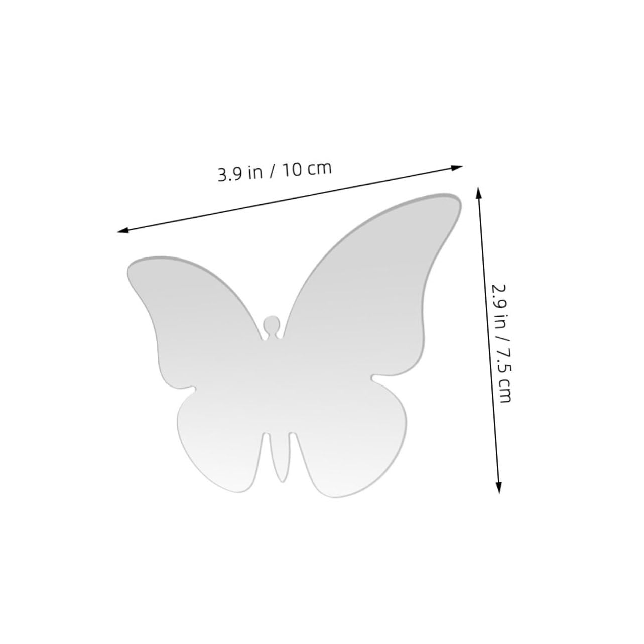 PRETYZOOM Modern Butterfly Table Sign Holders 12pcs Acrylic Seating Cards for Wedding Banquet Restaurant Place Cards Table Numbers