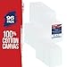 U.S. Art Supply 5 X 7 Inch Art Canvas Board Panels 96 Pack - 8 Ounce Heavyweight Cotton Acid Free Canvases for Painting Acrylics and Watercolor (1 Case of 96 Single Canvas Painting Panels)