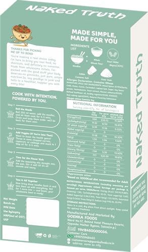 Image of Naked Truth Millet Noodles | Instant Whole Grain Millet Noodles | Healthy & Delicious | Easy-to-Cook Noodles for Snacks, Lunch & Dinner