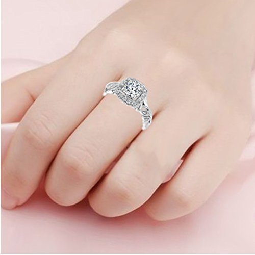 Gowe Leaf Deaign 1Ct Lab Grown Diamond 14K 585 Two Tone Gold Moissanites Engagement Wedding Ring #TOP3