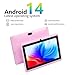 Aheadthink 7 inch Andaroid 14 Tablet, 8GB RAM 32GB ROM 1TB Expand, Quad Core Processor, Dual Camera, Bluetooth, WiFi 6, 3000mAh Battery, IPS High Definition Screen, Powerful Tablet.