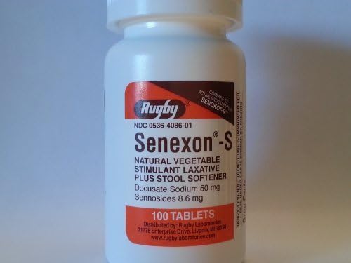 [3 Pack] Senexon-S Natural Vegetable Stimulant Laxative Plus Stool Softner 100ct *Compare to the same active ingredients in Senokot-S and Save* by Senokot