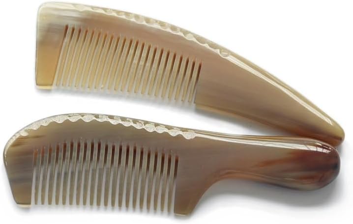 Horn Comb Horn Comb Lettering Smooth Handle Horn Comb Comb