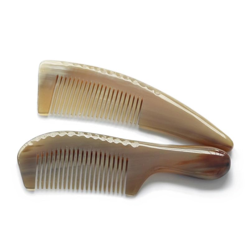Horn Comb Horn Comb Lettering Smooth Handle Horn Comb Comb