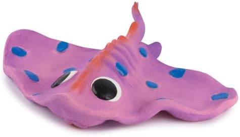 Grriggles 9-1/4-Inch Sea Creature Dog Toy, Ray