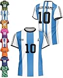 Personalized Soccer Jersey - Customize with Your Team Name Number Logo - Custom Soccer Jersey for Kids Youth Boys Men - Design Your Own Football Uniform Shirt - Uniformes de Futbol para Hombres