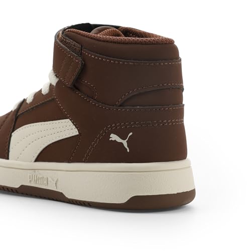 Image of PUMA Kids' Rebound Layup Mid Hook and Loop Sneakers