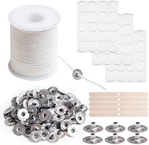 Kerzendocht Set 100 Stück - Rauchfrei Für DIY Kerzen