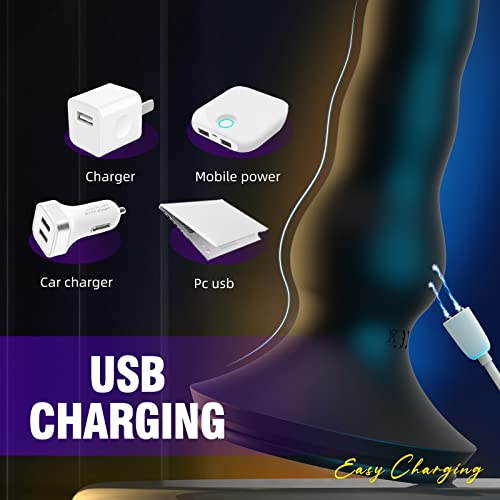 Wave Motion Prostate Massager Anal Vibrator Strong Suction Cup, Remote Control 10 Vibrating 4 Wave Modes, Clitoral G-Spot Stimulator Waterproof Adult Sex Toys For Men Women And Couples #TOP4