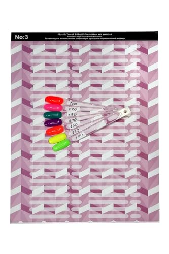 Plastik Tırnak Renk Kartelası Etiketi No:2