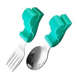 UPKOCH Babybesteck Kurzgriff mit Aufbewahrungsbox Robust Bruchsicher Kindgerecht Leicht zu Halten...