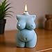YANYONG Pregnant Female Body Silicone Candle Molds Sexy Woman Body Candle Mold for Candles Making Resin Casting Aromatherapy Candles Handmade Wax Home Decor