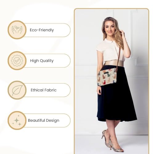 Image of Signare Tapestry Crossbody Bag Sling Shoulder Purse for Women