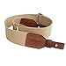 TOURBON Canvas Leather Gun Sling for Rifle, 2-inch Wide Shotgun Strap with Swivels, Easy-Adjust Hunting Sling for Outdoor