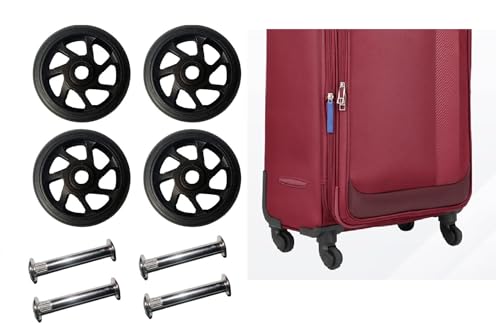 Image of Luggage Wheel,Handle,Lock Only for Replacement and Repair for VIP, Safari, Skybag, Amrican Tourister Suitcases Luggage Part (5 CM Wheel (4 Pcs))
