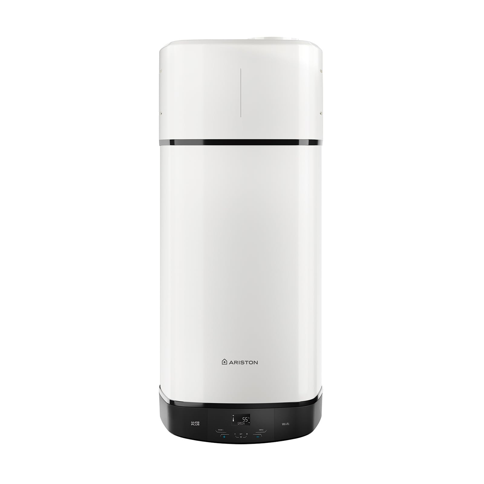Ariston Nuos Plus S2 Wifi - Termo 80 Litros con Bomba de Calor, Calentador de Agua Bajo Consumo, Control con App, Compatible con Alexa, Clase A+ (A+/F) - Servicio Post-Venta solo Disponible en España