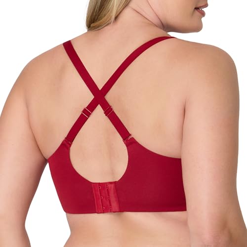 Image of Bali Women's Wireless Bras for Women - Breathe Lace Cotton Modal No Underwire Bra, Adjustable T-Shirt, Plus Size