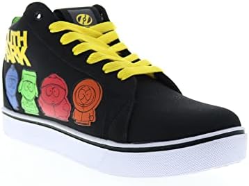 HEELYS Unisex Racer South Park Wheeled Heel Shoe, Black/Yellow, 9 US Men | Image 3