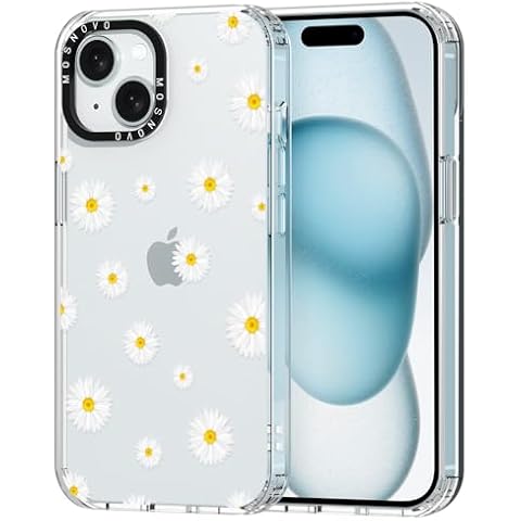 MOSNOVO iPhone 15 Clear Case Cover