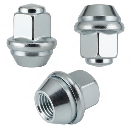 20x Radmuttern M12x1,5 60° Kegelbund geschlossen – SW 19mm – Höhe 31mm – verchromt mit Edelstahlkappe – Radmuttern Satz für Alufelgen – konisch