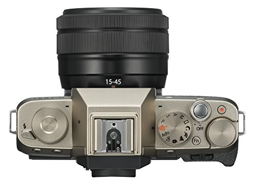 Fujifilm X-T100 Mirrorless Digital Camera W/Xc15-45Mmf3.5-5.6 Ois Pz Lens - Champagne Gold #TOP4