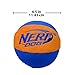Nerf Dog Trackshot Ball Dog Toy with Interactive Squeaker and Crunch, Lightweight, Durable and Water Resistant, 4.5 Inches, For Medium/Large Breeds, Single Unit, Blue/Orange
