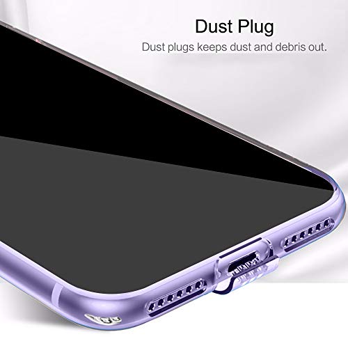 Image of TheGiftKart Ultra Clear Slim Anti-Slip Grip Soft Silicone Back Cover Case with Complete Camera Protection & Anti-Dust Plugs Built-in for Samsung Galaxy M11 (Transparent)