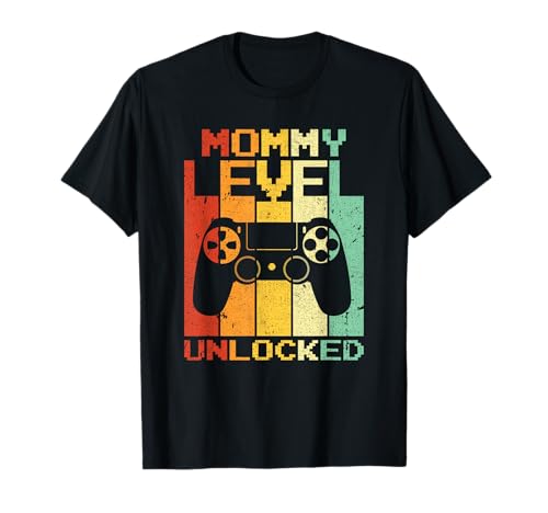 Mommy Level Unlocked Shirt Pregnancy Gamer Mommy To Be Maglietta