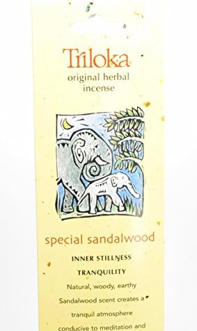 TRILOKA Incense Special Sandalwood, 10 CT